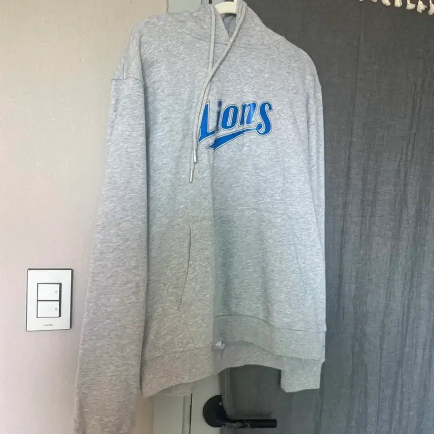 [BUNJANG] Samsung Lions Gray Hoodie L Size / 삼성라이온즈 회색 후드티 L사이즈