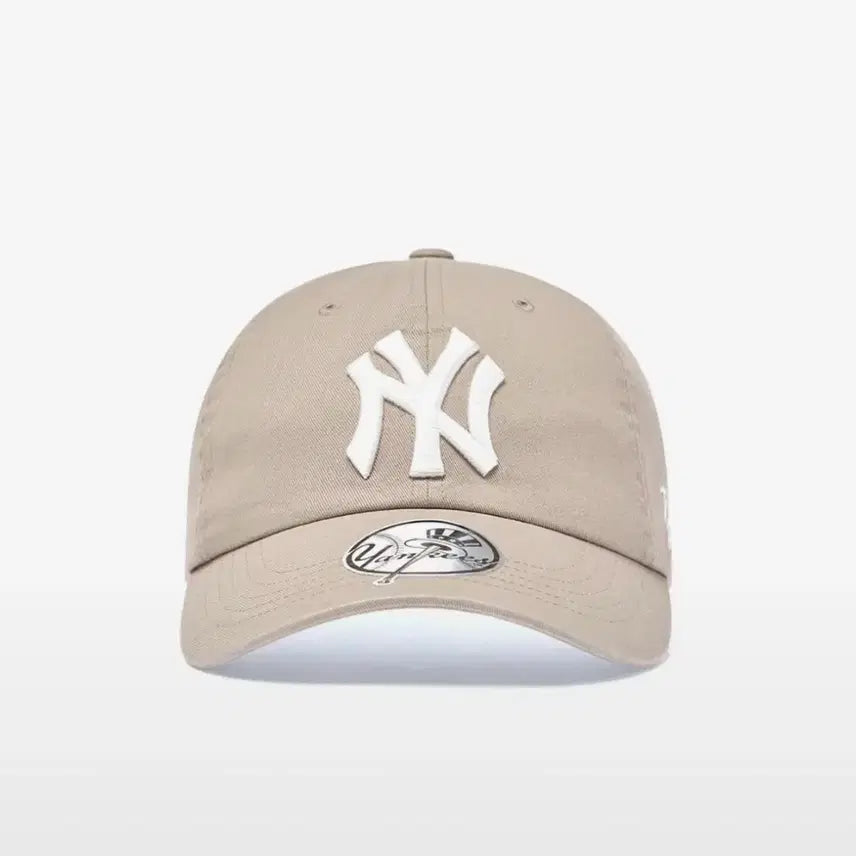 [BUNJANG] MLB Signature Unstructured Ball Cap NY Beige / 엠엘비 시그니처 언스트럭쳐 볼캡 NY 베이지