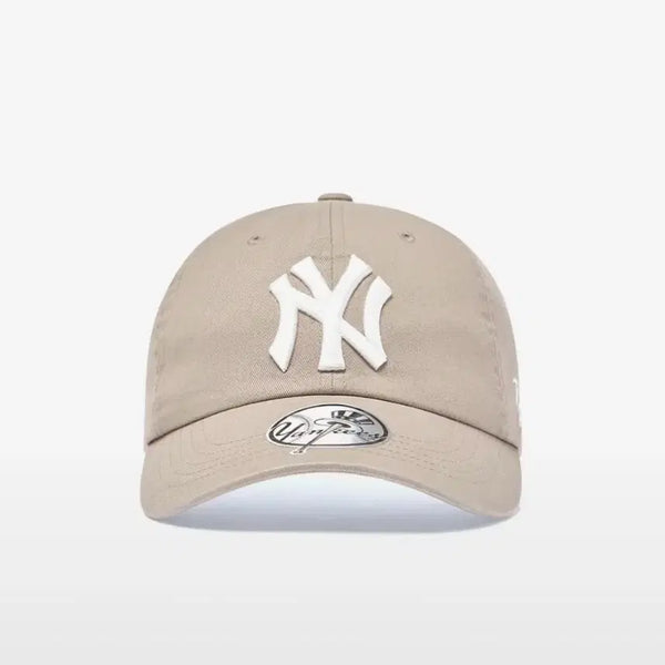 [BUNJANG] MLB Signature Unstructured Ball Cap NY Beige / 엠엘비 시그니처 언스트럭쳐 볼캡 NY 베이지