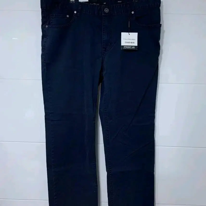 [BUNJANG] Calvin Klein Jeans Straight Fit Navy Pants / 캘빈클라인 진 스트레이트 핏 네이비 팬츠