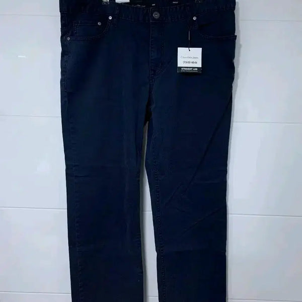 [BUNJANG] Calvin Klein Jeans Straight Fit Navy Pants / 캘빈클라인 진 스트레이트 핏 네이비 팬츠