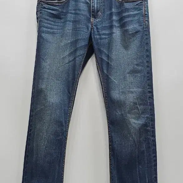 [BUNJANG] Superdry Y2K Corporal Slim Straight Washed Jeans - Medium Blue / 슈퍼드라이 Y2K 코퍼럴 슬림 스트레이트 워싱 청바지 / 남 32 중청