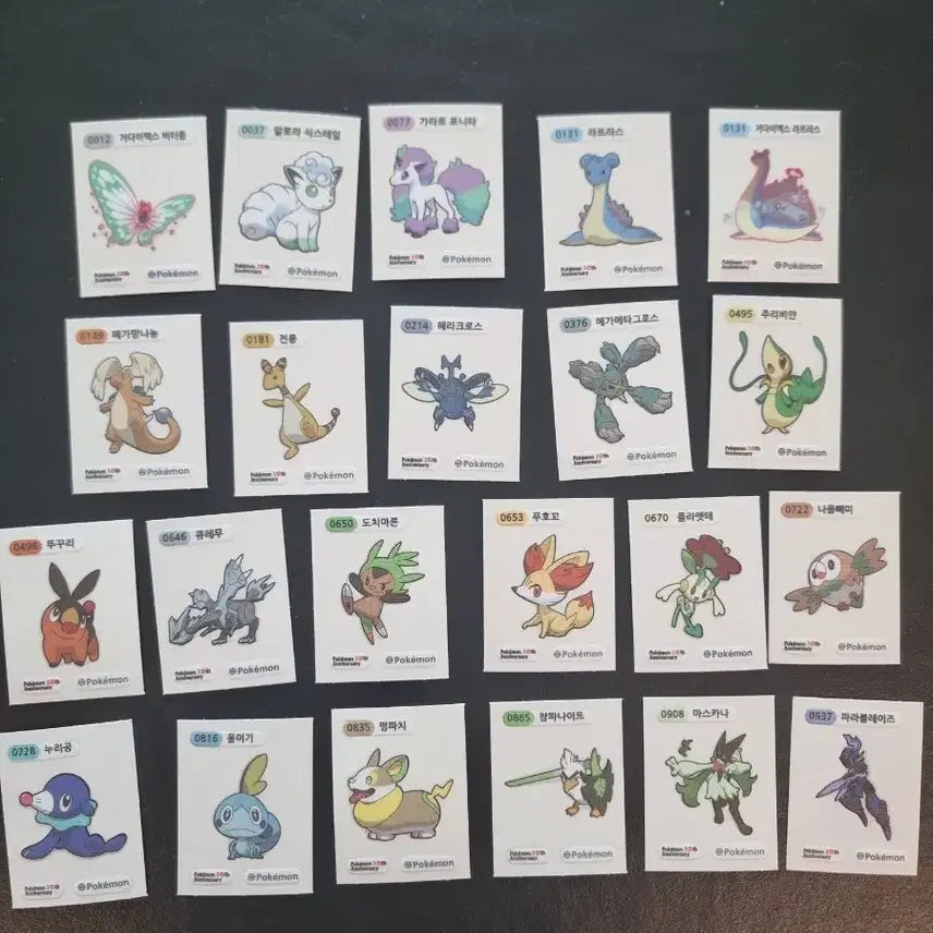 [BUNJANG] Pokemon 30th Anniversary Stickerset / 포켓몬 30주년 기념 띠부씰 팔아요