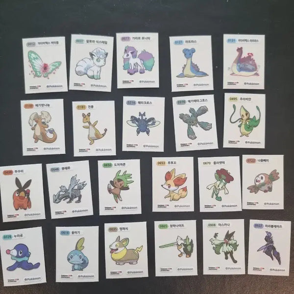 [BUNJANG] Pokemon 30th Anniversary Stickerset / 포켓몬 30주년 기념 띠부씰 팔아요