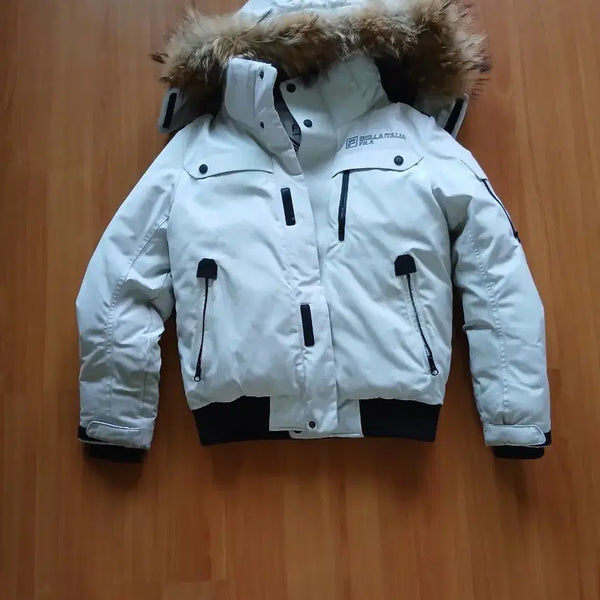 [BUNJANG] Fila Snow Time Short Padded Jacket / 휠라 숏패딩 (스노우 타임)