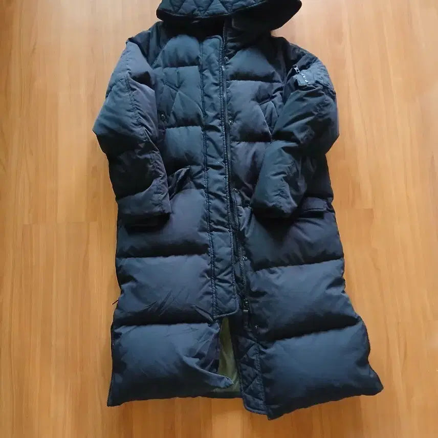 [BUNJANG] SPAO Black Long Padding (Dry Cleaned / Like New) / 스파오 블랙 롱패딩(드라이 완료/ 새상품급)