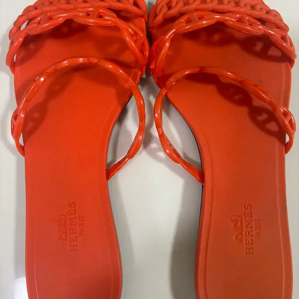 [BUNJANG] Hermes Rivage Jelly Slides (Size 37) / 에르메스 리바쥬 젤리 슬리퍼 (37)