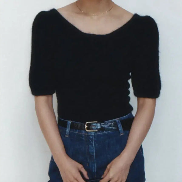 [BUNJANG] URBANICKE cake knit Black / 얼바닉 케이크 니트 cake knit