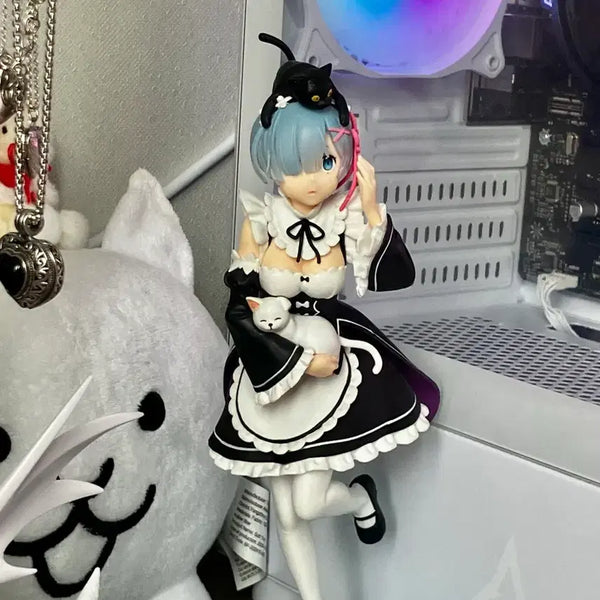 [BUNJANG] Re:Zero Rem Cat Figure / 리제로 렘 고양이 피규어