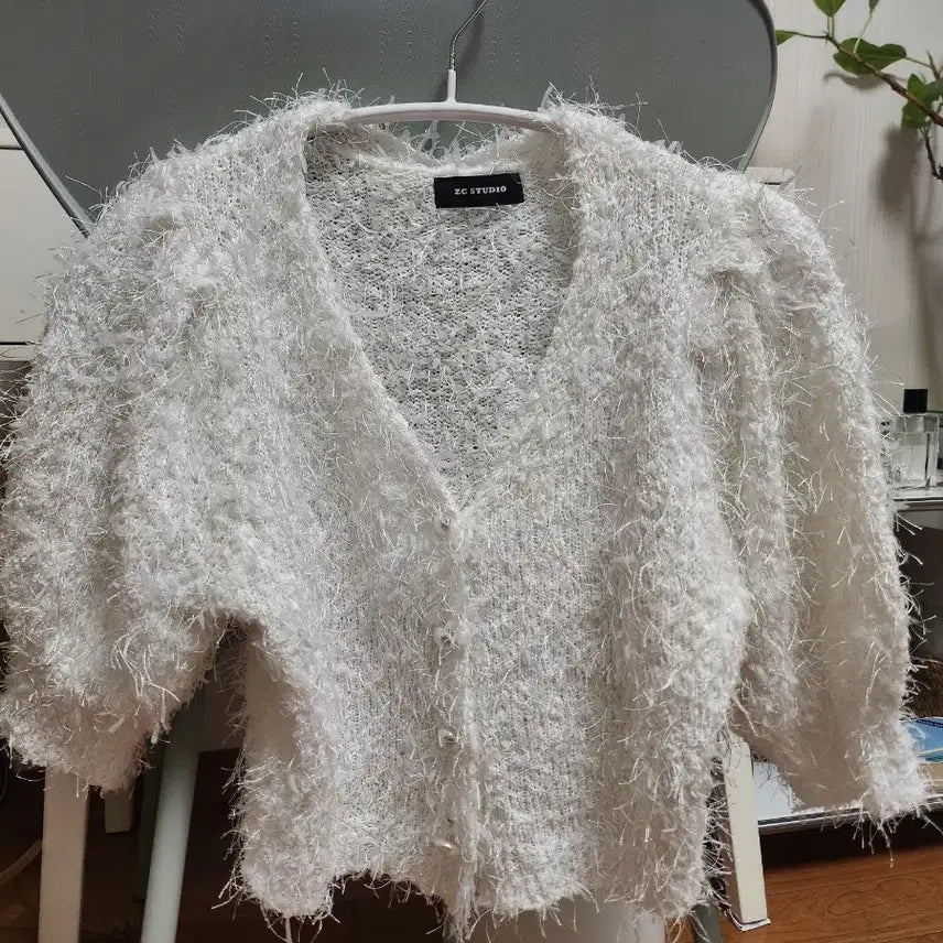 [BUNJANG] Puff Sleeve Cardigan / 퍼프 가디건  싸게드려요~ 미사용제품