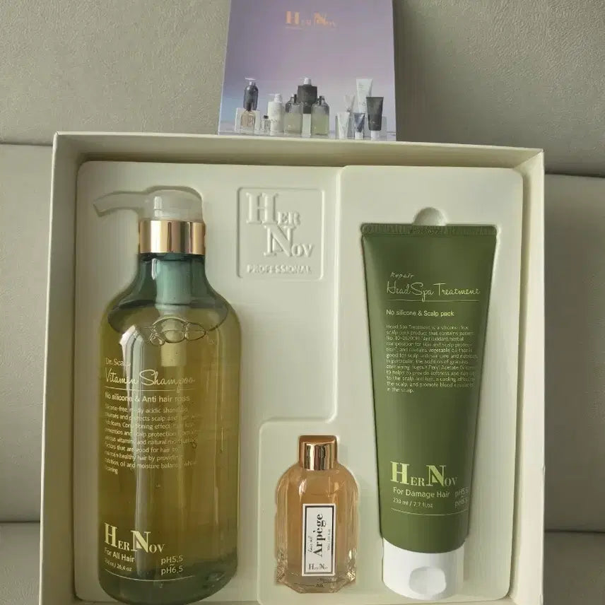 [BUNJANG] HERNOV Vitamin Shampoo & Head Spa Treatment Set / HERNOV 비타민 샴푸 헤드 스파 트리트먼트 세트