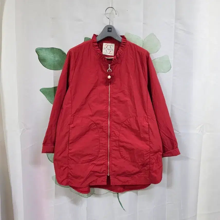 [BUNJANG] Ruffle Detail Zip-Up Jumper / 프릴 이쁜 점퍼