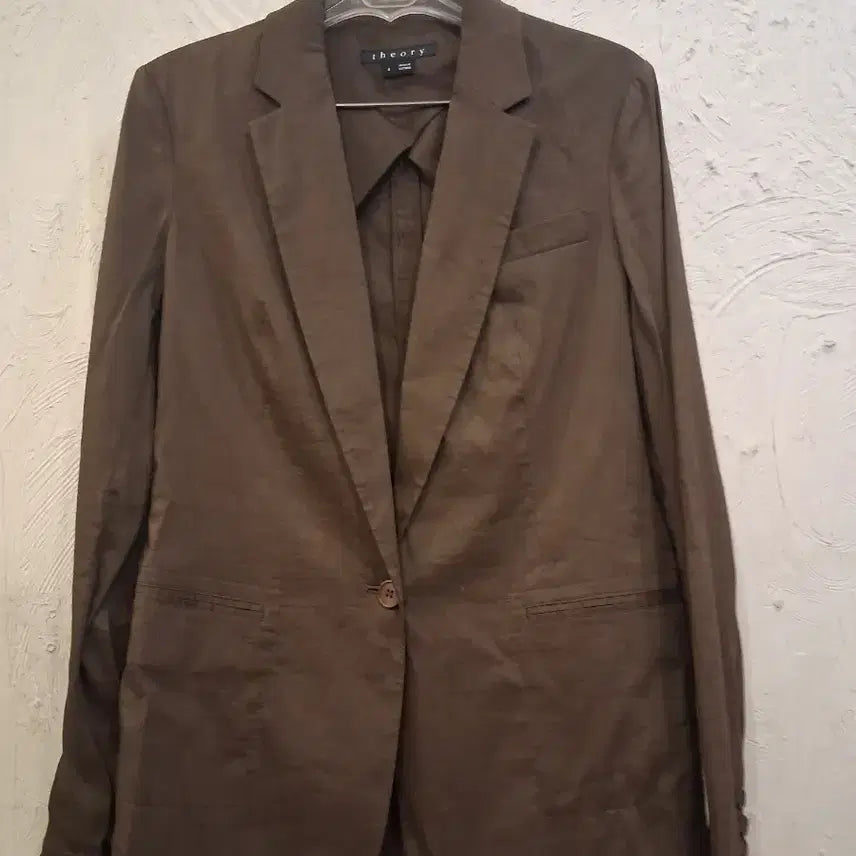 [BUNJANG] Theory Women's Brown Jacket / 띠어리 여성 자켓 브라운