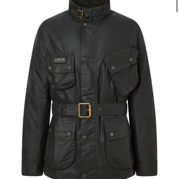 [BUNJANG] Barbour International Wax Jacket with Belt / 새상품 바버 인터내셔널 왁스 자켓 벨트 포함