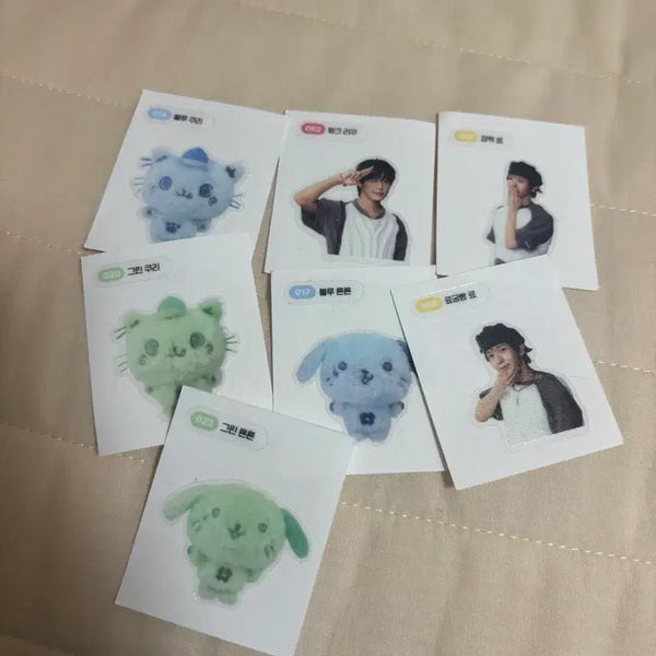 [BUNJANG] NCT WISH Color Popup Sticker Bundle Set / 엔시티위시 컬러 팝업 띠부씰 일괄 리쿠 료 쿠리 룐룐