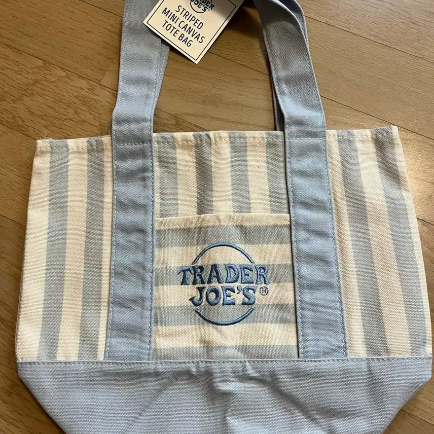 [BUNJANG] Trader Joe's Striped Mini Eco Bag / 트레이더조 스트라이프 에코백