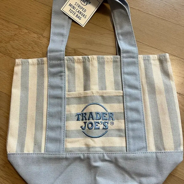 [BUNJANG] Trader Joe's Striped Mini Eco Bag / 트레이더조 스트라이프 에코백