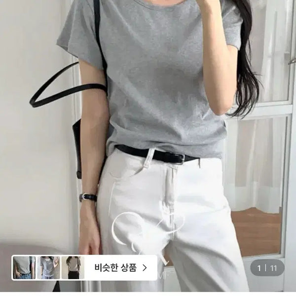 [BUNJANG] YURATIME Gray T-shirt / 유라타임 반팔티 그레이