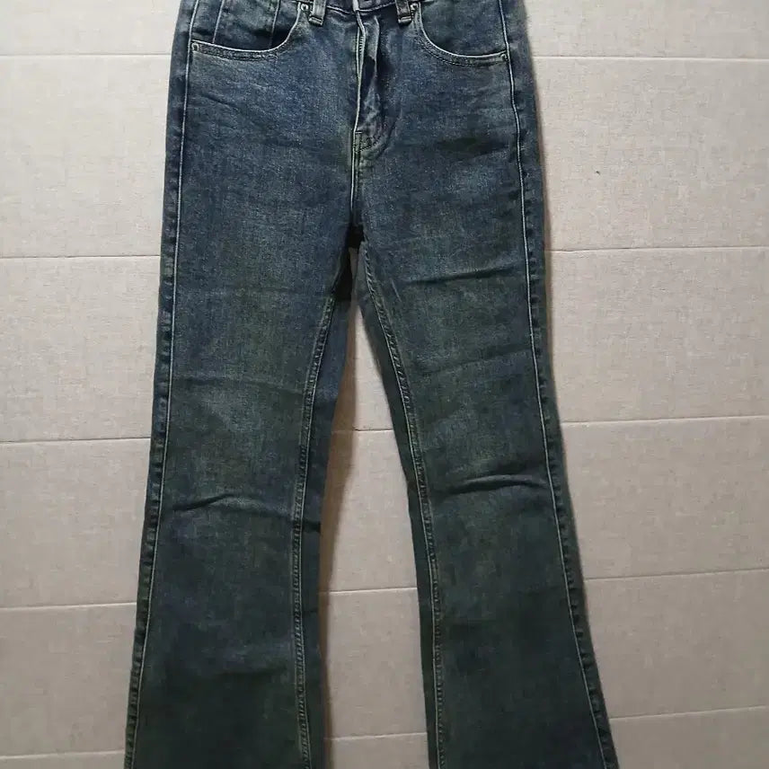 [BUNJANG] Bootcut Denim Pants - Dark Blue / 부츠컷 데님 팬츠 진청
