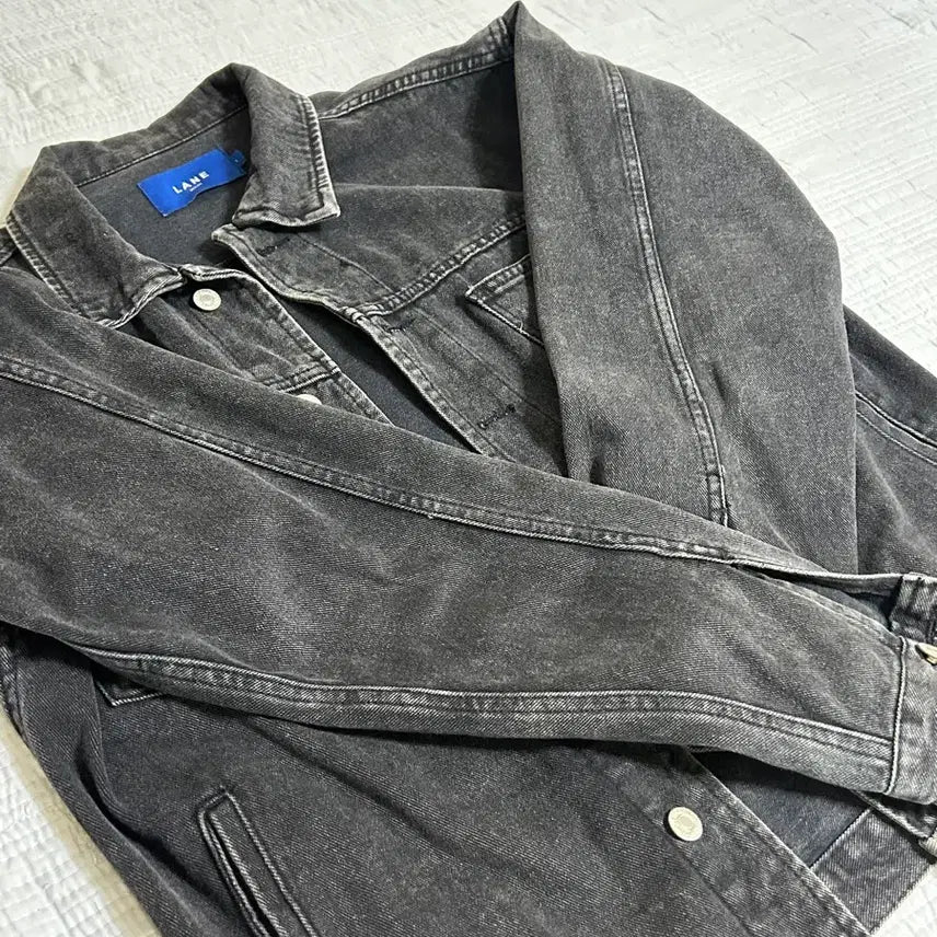 [BUNJANG] Black Indigo Denim Jacket / 흑청데님자켓