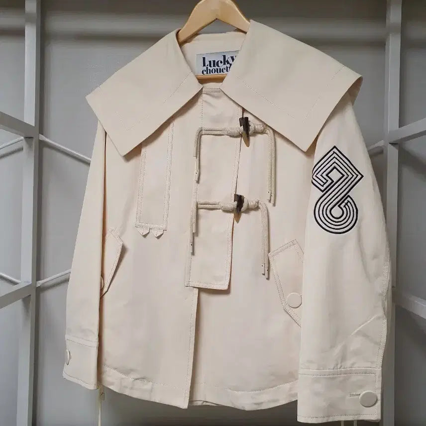 [BUNJANG] Lucky Chouette Sailor Collar Trench Coat / 새상품 럭키슈에뜨 세일러 카라 트렌치자켓 코트 점퍼