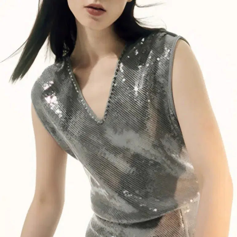 [BUNJANG] OBZEE Glitter Top and Skirt Set / OBZEE 글리터 상의,치마세트 (100이상에 구매함)