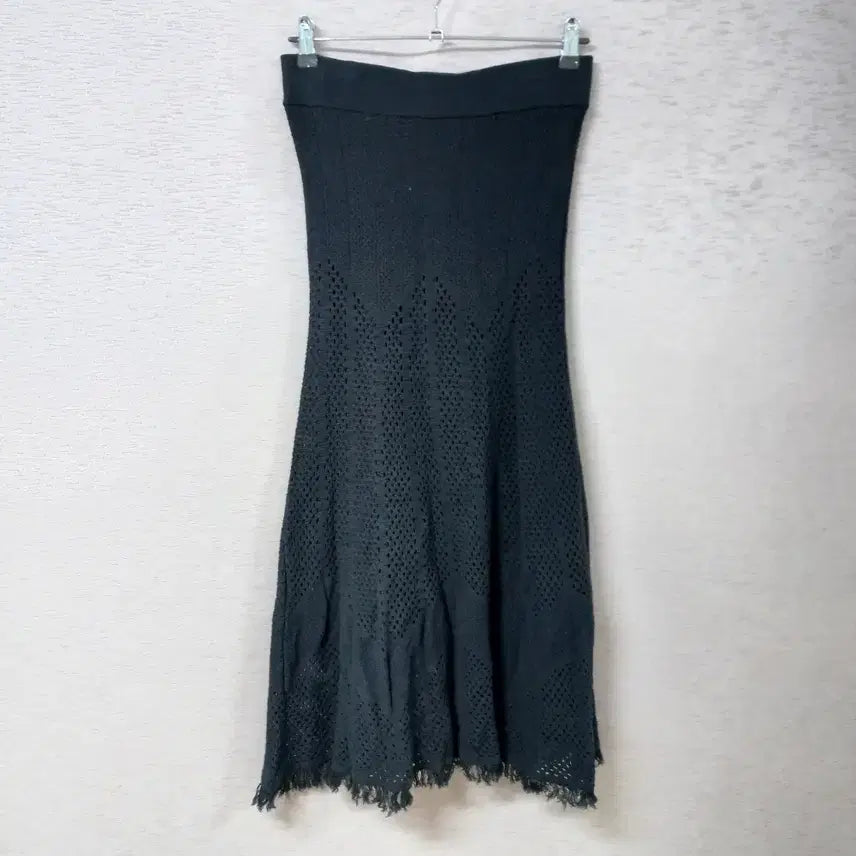 [BUNJANG] Dandihara Black Knit Skirt / B8-30/LBL 블랙 니트스커트 봄가을 여성