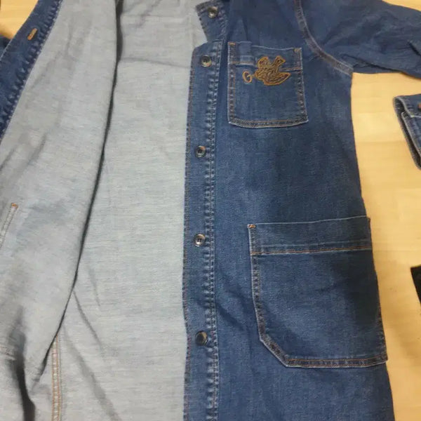 [BUNJANG] Givy Denim Long Jacket / givy 데님 셔츠 롱자켓  키160 (82.88.160