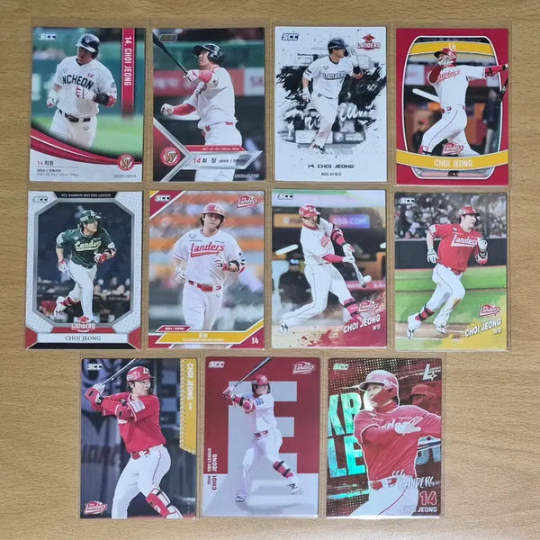 [BUNJANG] SSG Landers Choi Jeong Baseball Cards 10-Card Bundle / SCC KBO SSG랜더스 최정 야구카드 10장랏 판매합니다.