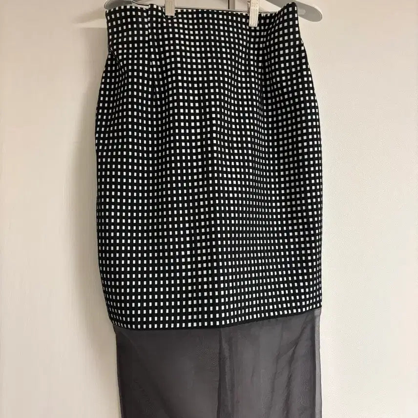 [BUNJANG] SAIMIJEON Check Pattern See-through Skirt / SAIMIJEON 사이미전 체크 패턴 시스루 스커트