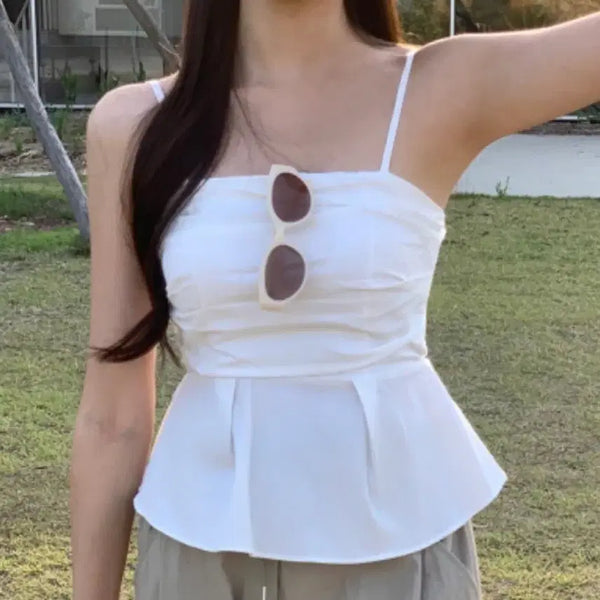 [BUNJANG] Under Lime Tube Bustier Tank Top / 언더라임 튜브 스모크 뷔스티에 나시