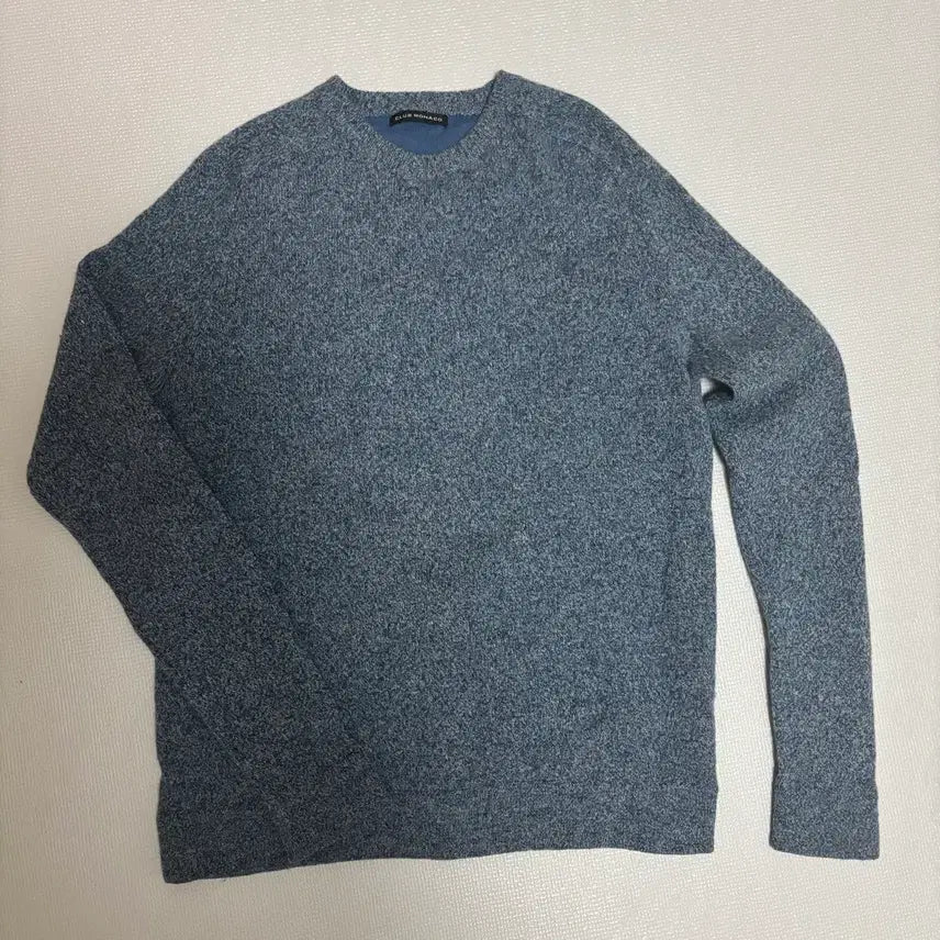 [BUNJANG] Club Monaco Blue Lambswool Knit Sweater / 클럽모나코 블루 니트
