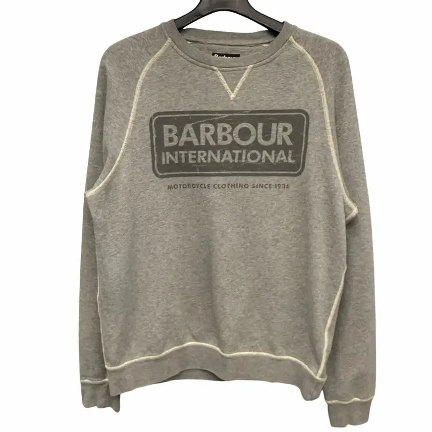 [BUNJANG] Barbour Grey Sweatshirt M / Barbour 바버 그레이 스웻셔츠 M