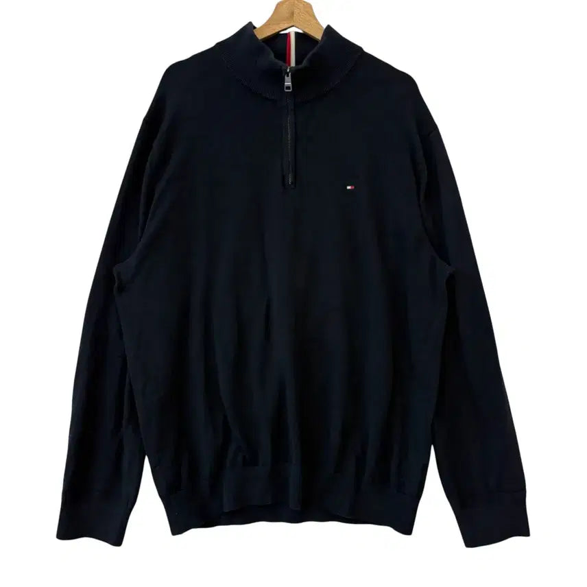 [BUNJANG] Tommy Hilfiger Half-Zip Knit Navy XXL Authentic / 타미힐피거 하프집업 니트 네이비 XXL 정품