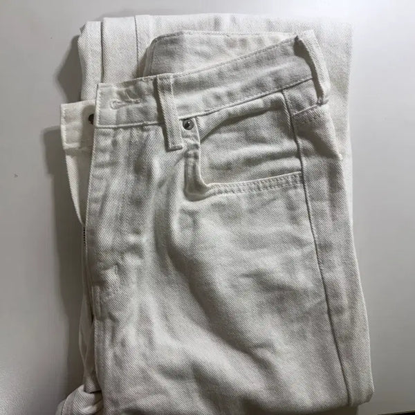 [BUNJANG] TheMoi White Denim Pants / 더무이 화이트 데님 팬츠
