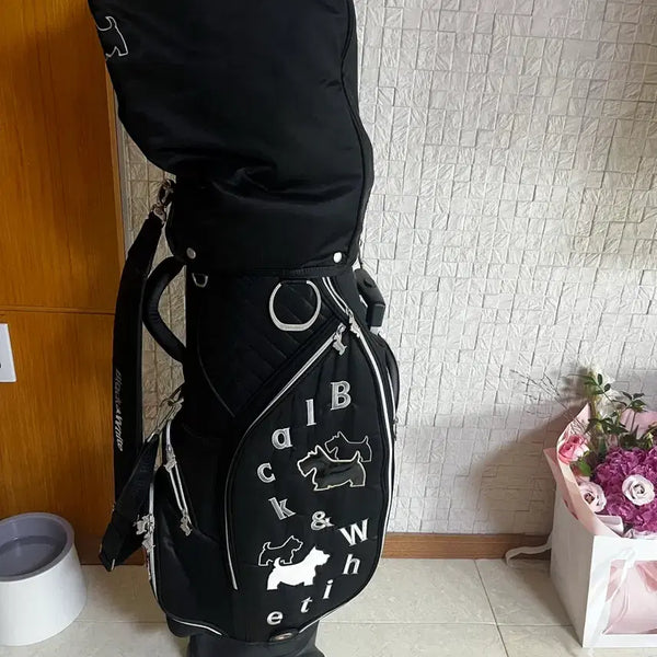 [BUNJANG] Black and White Golf Bag / 블랙앤화이트 골프백