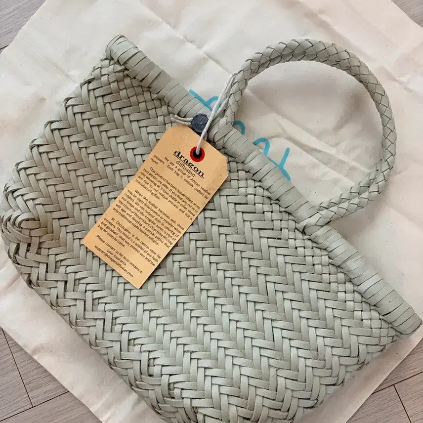 [BUNJANG] Dragon Diffusion Flat Minigorah Pearl Leather Tote Bag / 드래곤 디퓨전 플랫 미니고라 펄