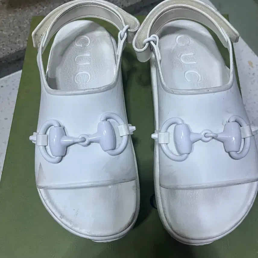 [BUNJANG] Gucci Horsebit Sandals White / 구찌 홀스빗 샌들 화이트