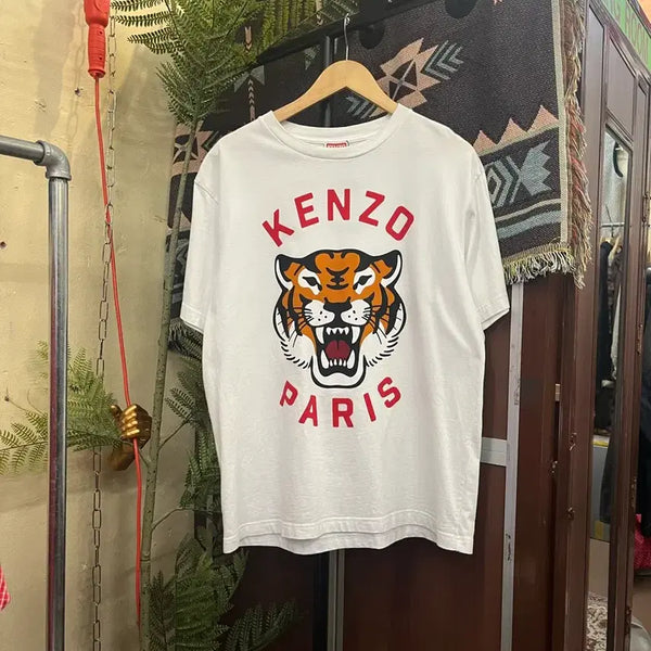 [BUNJANG] Kenzo Lucky Tiger Oversized T-Shirt / 겐조 럭키 타이거 오버사이즈 반팔티 #csz0443