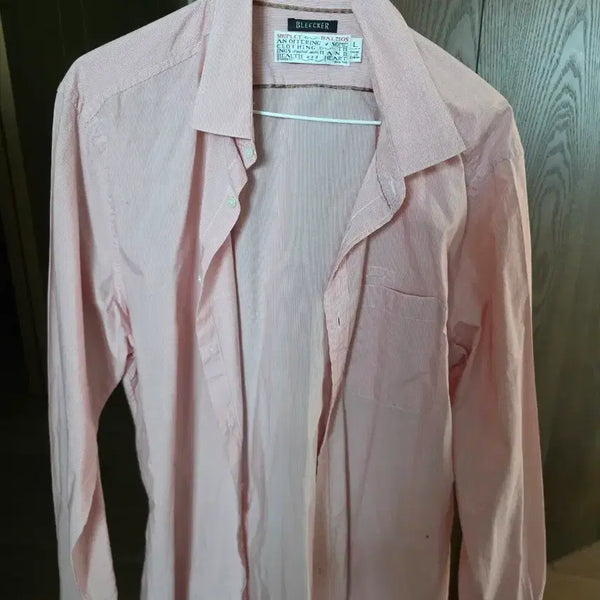 [BUNJANG] Bleaker Pink Stripe Shirt L / 블레커 셔츠 핑크 스트라이프 L