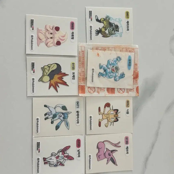 [BUNJANG] Pokemon Stickers & Easel Card Bundle / 포켓몬 띠부씰+이즐카드