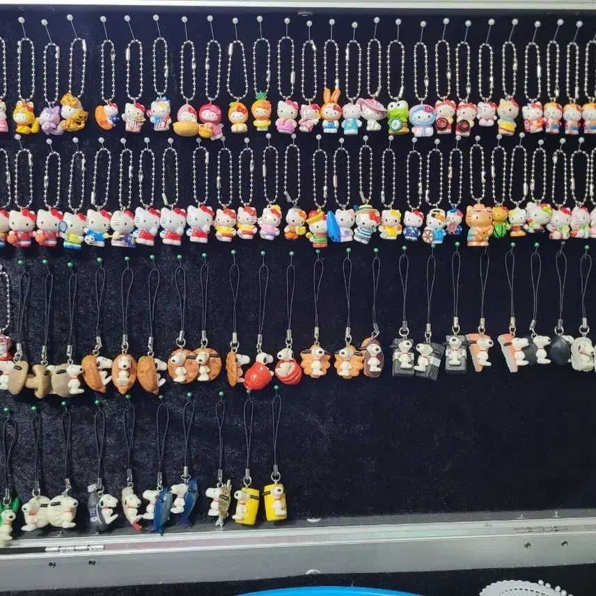 [BUNJANG] Hello Kitty & Snoopy Strap Keychain / 키티 키링 스누피키링 스누피 전국맛있는음식 스트랩