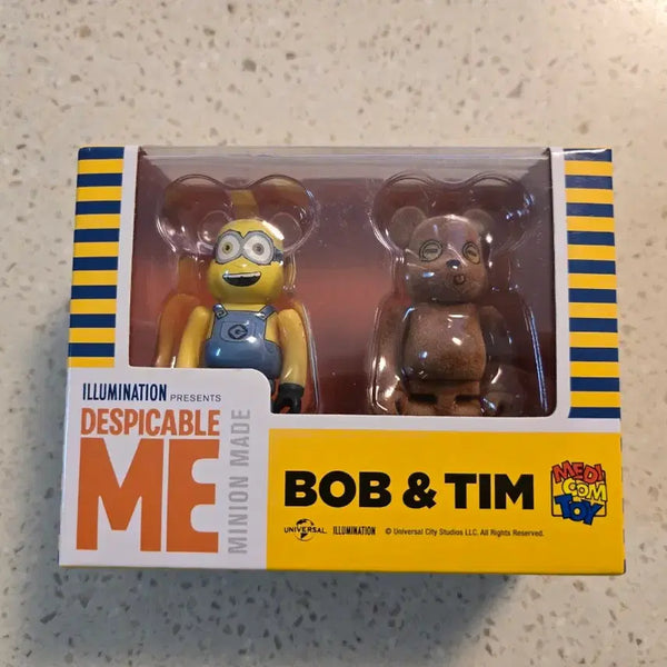[BUNJANG] Bearbrick Minions Bob & Tim 2-Pack Sealed New Product / 베어브릭 미니언즈 밥 앤 팀 2팩 미개봉 새상품