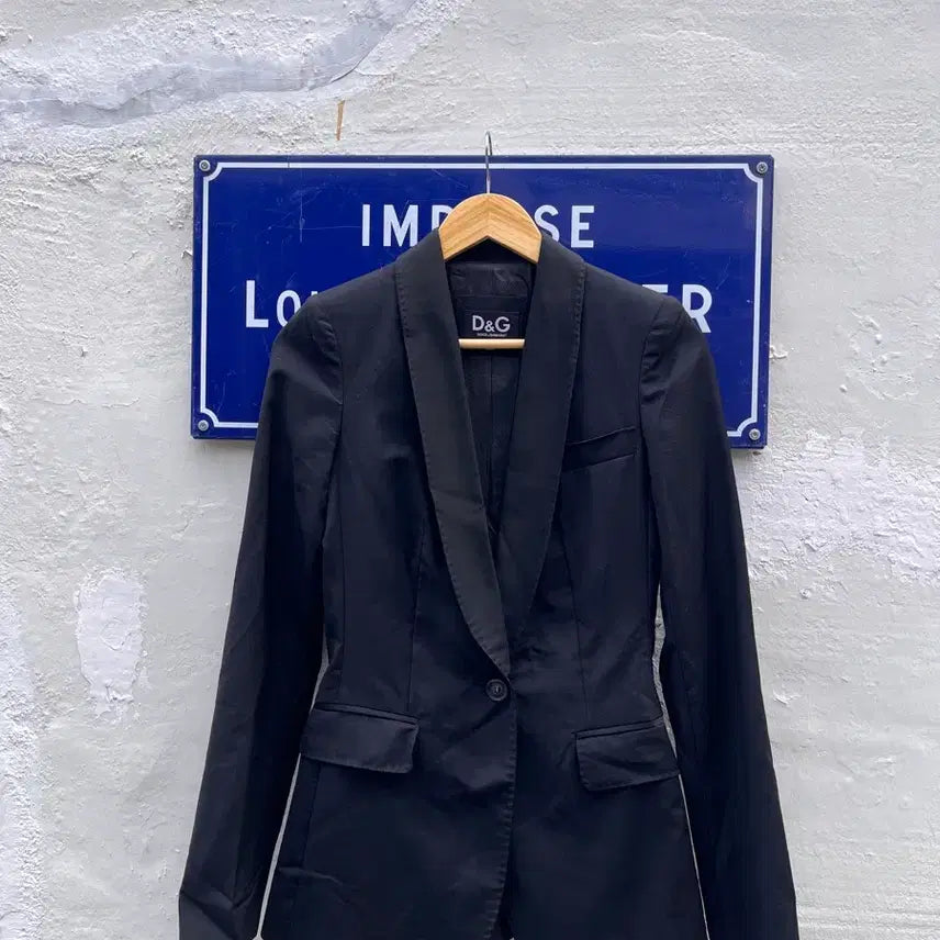 [BUNJANG] D&G Dolce & Gabbana Wool Acetate Single Blazer (Size 38) / D&G 돌체앤가바나 울 아세테이트 싱글 블레이저 (사이즈 38)