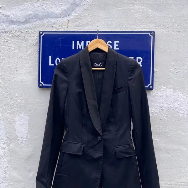 [BUNJANG] D&G Dolce & Gabbana Wool Acetate Single Blazer (Size 38) / D&G 돌체앤가바나 울 아세테이트 싱글 블레이저 (사이즈 38)
