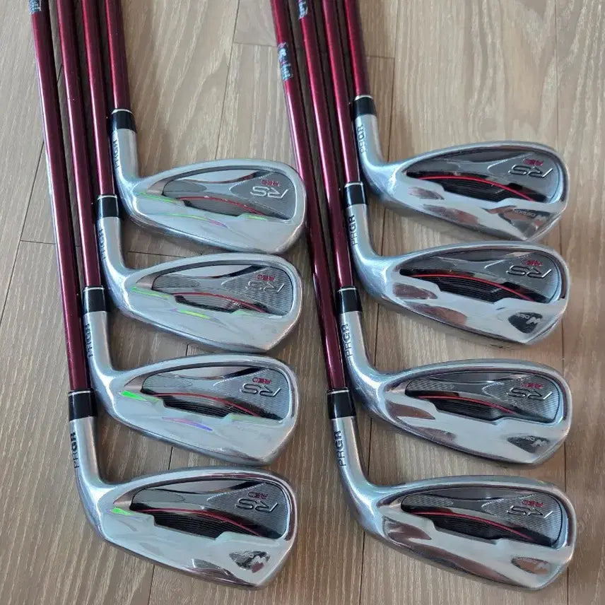 [BUNJANG] PRGR RS RED Iron Set Graphite SR / (정품)프로기어 PRGR RS RED 8 아이언 셋트 그라파이터 SR