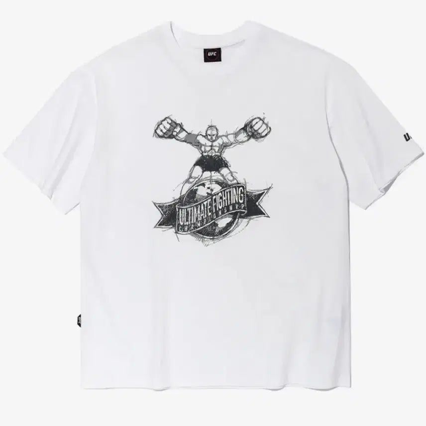 [BUNJANG] UFC T-Shirt White L / UFC 반팔티 L (새상품 U3SST2317OW)