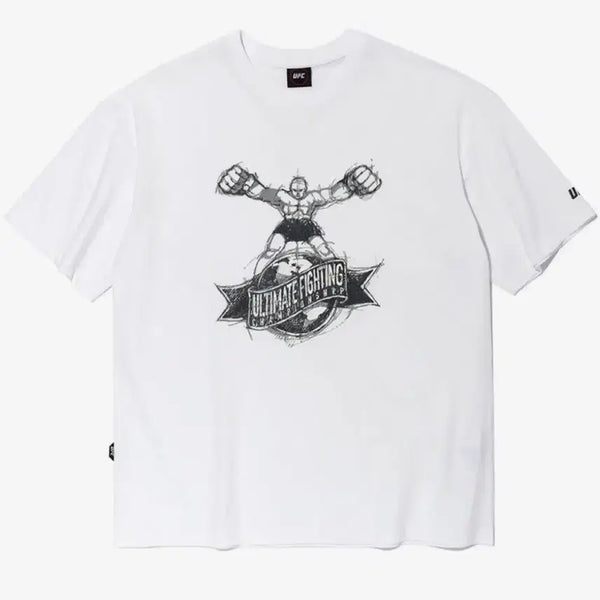 [BUNJANG] UFC T-Shirt White L / UFC 반팔티 L (새상품 U3SST2317OW)