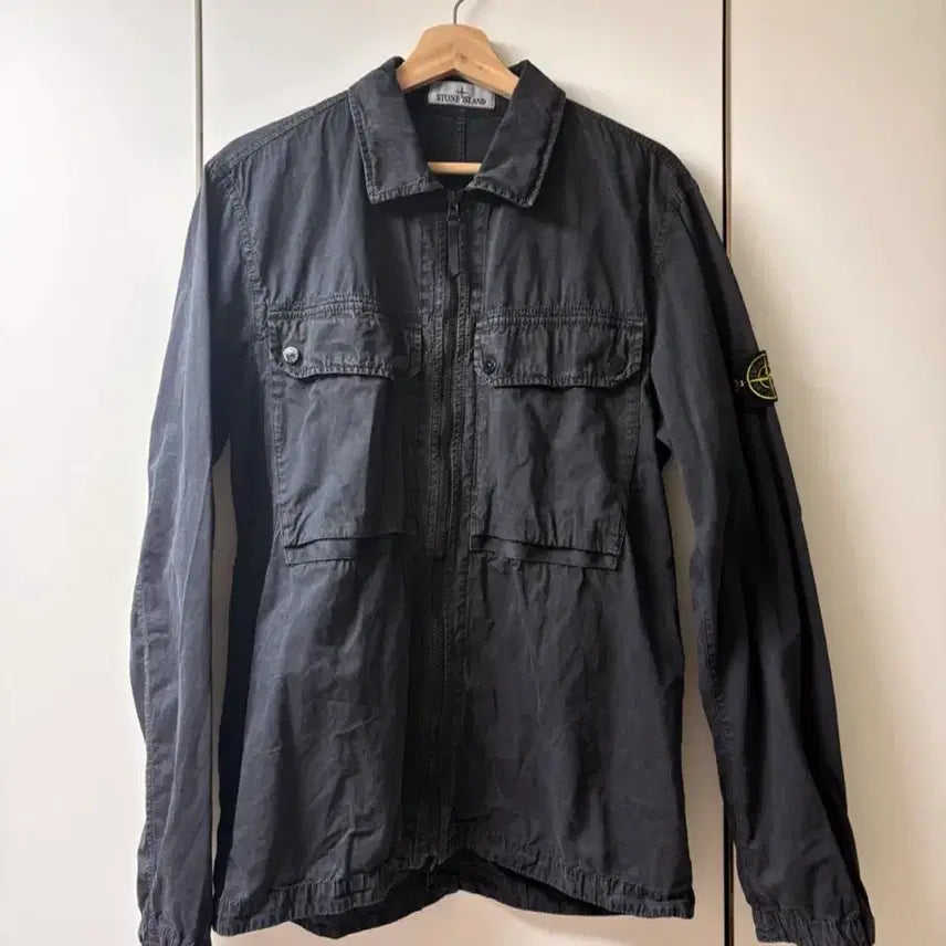 [BUNJANG] Stone Island Old Effect 23FW Black L / 스톤아일랜드 올드이펙트 23fw 블랙 L