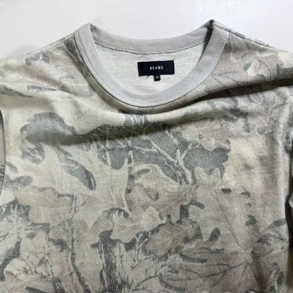 [BUNJANG] BEAMS Flower Camo Pattern T-Shirt / 빔즈 플라워 카모 패턴 티셔츠